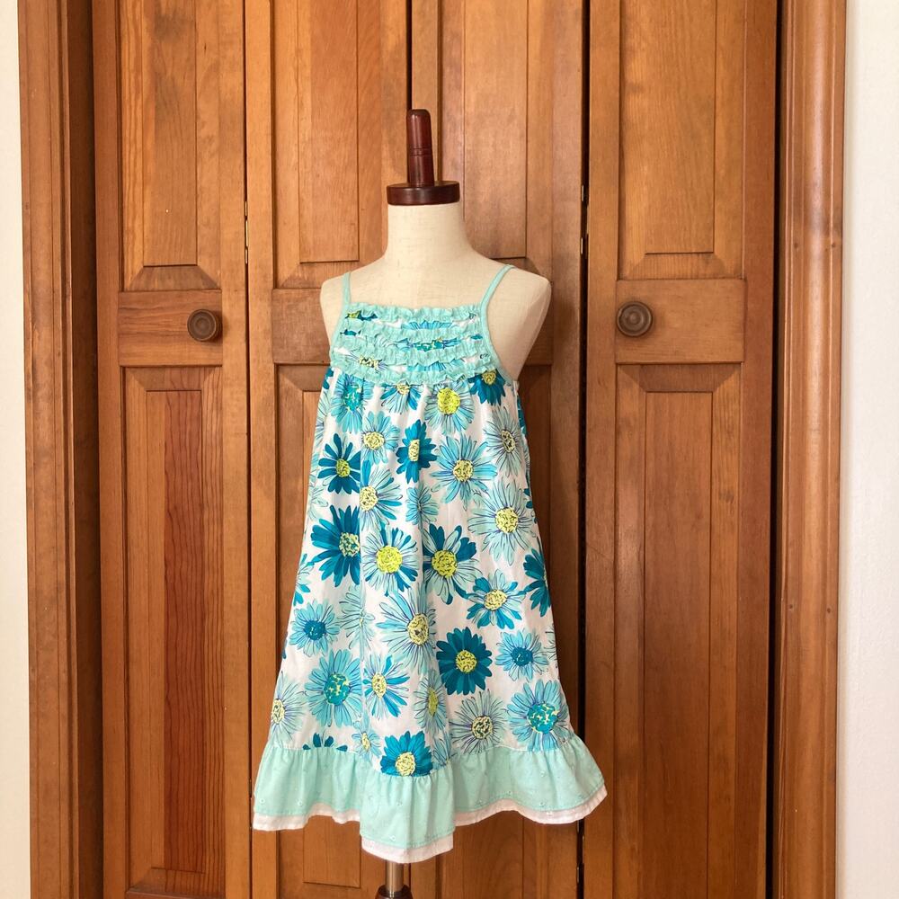 Penelope Mack Blue Flowers Sundress, Size 5